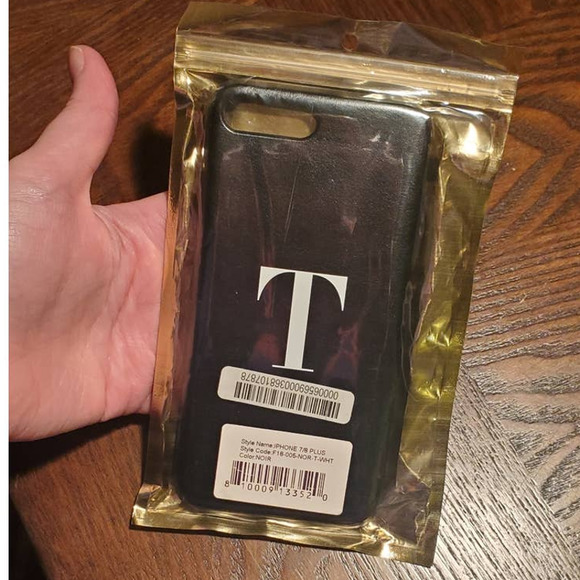 Monogram T Black iPhone Case 7/8 Plus - Picture 3 of 3